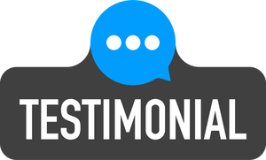 web testimonial icon design element